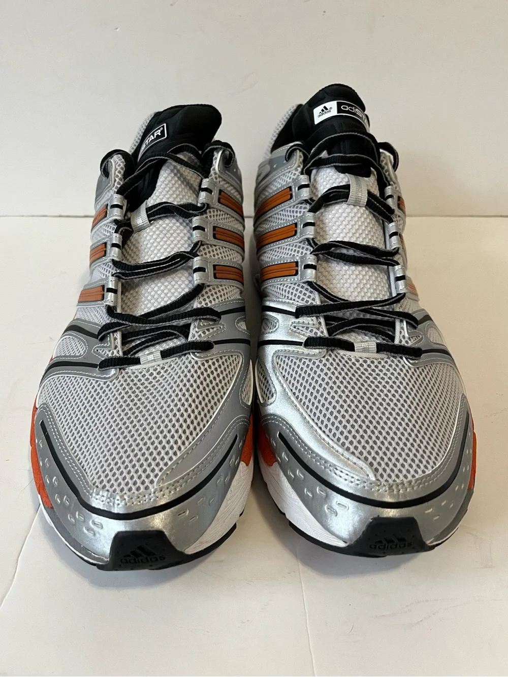 Adidas ADISTAR CONTROL 5 sneakers gray orange silver running shoe men’s size 16